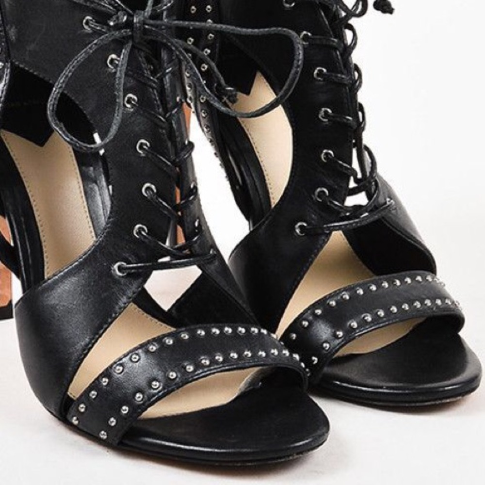 B Brian Atwood Lusia Lace Up Pumps - Picture 3 of 8
